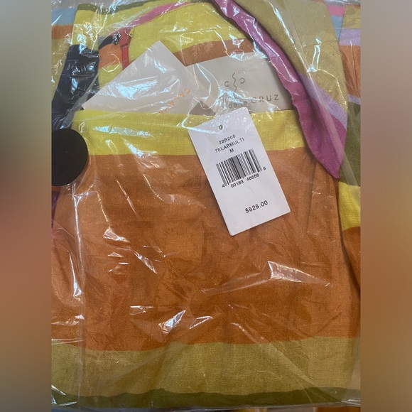 Cala de la Cruz Dress NEW one of a kind, striped linen cut-out dress Retail $525 - Picture 9 of 9